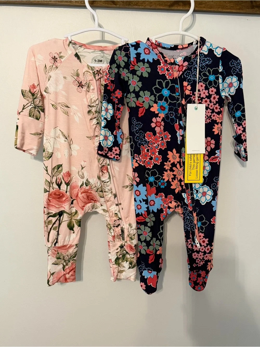 Bamboo Baby Sleeper Bundle NWT Angel Dear & Floral Bamboo 0-3 months